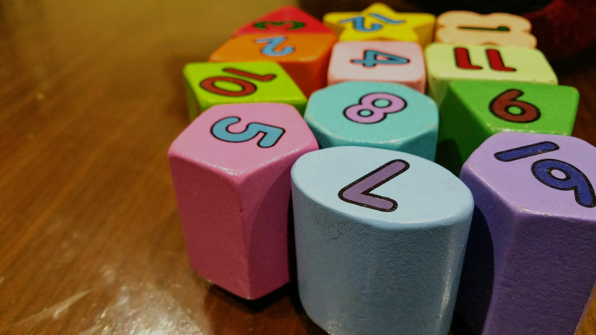 Variety of block symbolizing children's play and childhood wellness