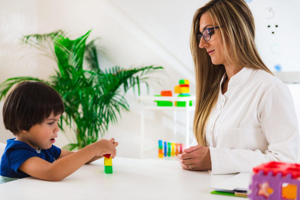 Child receiving counseling from a licensed child psychologist near me to improve emotional well-being.